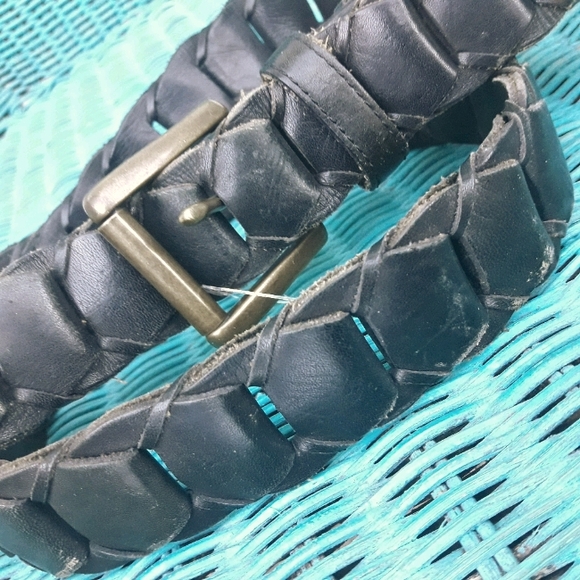 Genuine Leather Belt Mens Vintage Levis Signature Classic Leather VTG - Picture 2 of 15